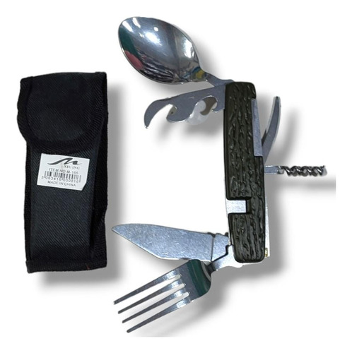 Set De Cubierto Plegable Cuchara Cuchillo Tenedor Camping!!!