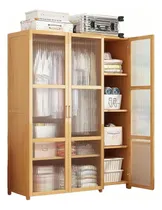Comprar Closets Organizador Roperos Con 3 Puertas 4 Niveles De Bambú