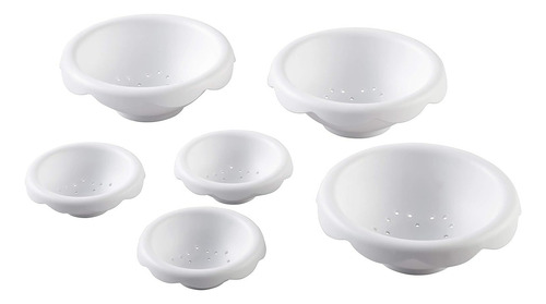 Cuencos Para Dar Forma A Flores X 6 Wilton Color Blanco