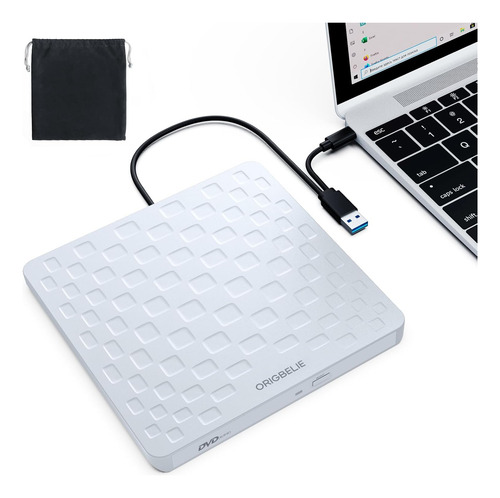 External Cd Dvd Drive For Laptop, Usb 3.0 Type-c Ultra Sl...