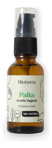 Aceite Vegetal Palta Puro Cosmética Natural Bioterra