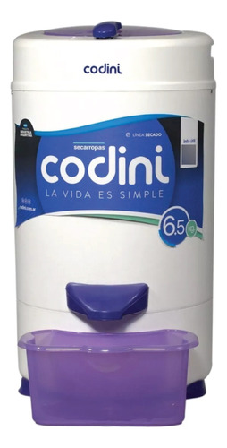 Secarropa Centrífugo Codini Ad 61. 6,1 Kg. Blanco Lh