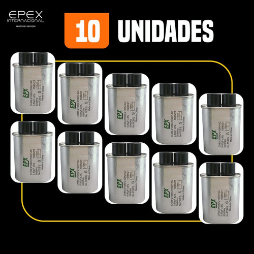 Kit 10 Capacitor Microondas 0,80uf 2100v Alta Tensão Epx