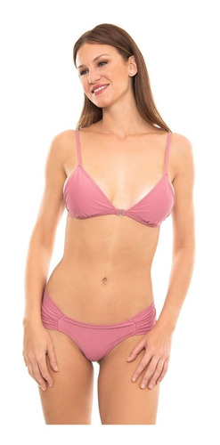 Bombacha Vedetina C/ Frunce Tdb Bikini Malla Cocot - 12570