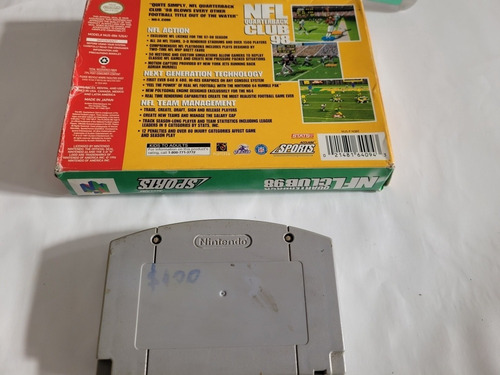 Nfl Quarterback Club 98 Nintendo 64 En Caja Local Mg