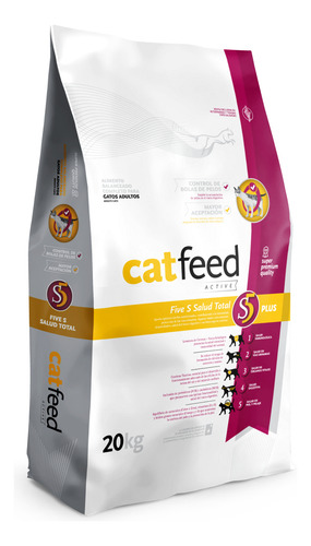 Alimento Catfeed Super Premium Para Gato Adulto X 20 Kg