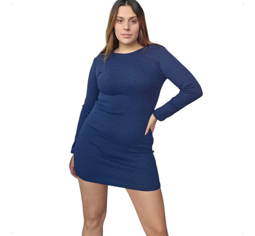 Vestido Morley Lanilla Abrigado,sexy Talle Grande Mc