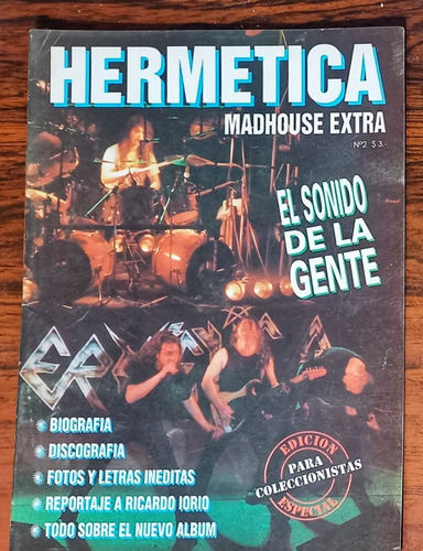 Madhouse Extra. Especial Hermética. Octubr 1993 Poster Doble