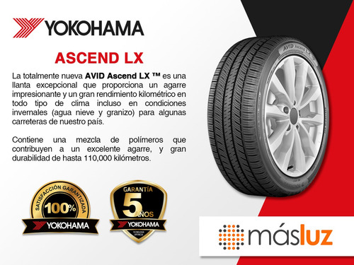 1 Llanta Ascend Lx Yokohama 235/65r17 104h