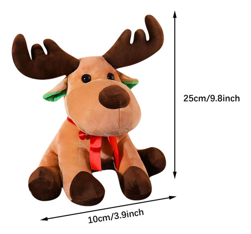 Reno De Peluche, Alce De Navidad, Juguete De Peluche, 25cm