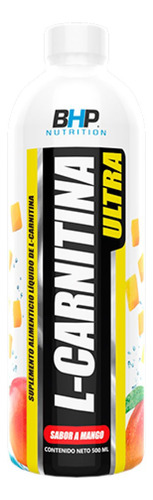 Carnitina Bhp Ultra L-carnitina Liquida Ultra 500 Ml Sabor Mango