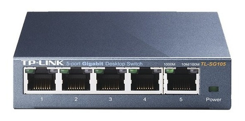 Switch Gigabit No Administrable 5 Puertos 10/100/1000 Mbps