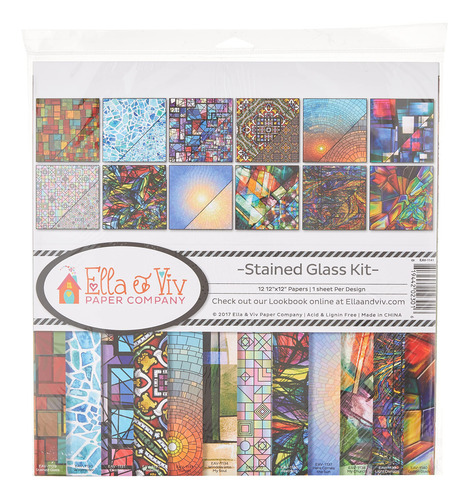 Ella Viv Reminisce (elllx) Eav-1141 Vidriera Kit Coleccion