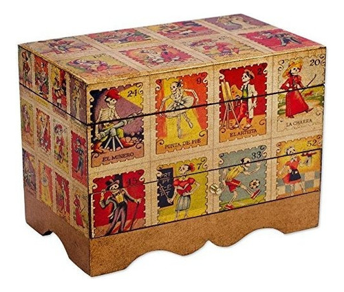 Joyeros - Joyero - Novica Day Of The Dead Wood Jewelry Box,