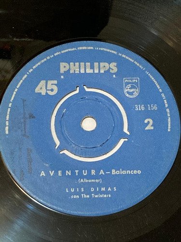 Vinilo Single De Luis Dimas Aventura (y67
