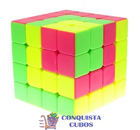 Imagem 1 de 5 de Cubo Mágico 4x4x4 Profissional Qiyi Qiyuan S Colorido