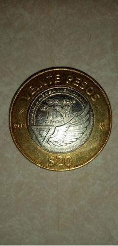 20 Pesos Fuerza Aérea Mexicana Año 2015