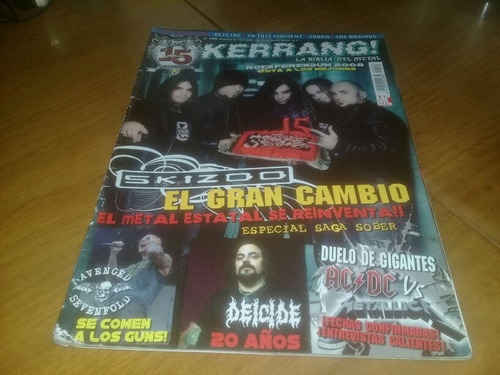 Revista Kerrang Nº 180 Avenged Sevenfold Deicide Ac/dc