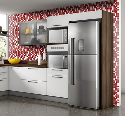 Papel De Parede Adesivo Lavável Cozinha Banheiro Pastilha 08