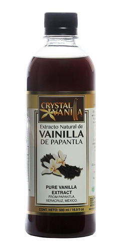 Extracto De Vainilla Puro Natural De Papantla 500ml Crystal