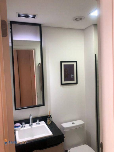 Imagem 11 de 26 de Apartamento Estilo Studio, Um Dormitorio, Uma Vaga De Garagem, 30m De Area Util, No Brooklin ! - Ap6492