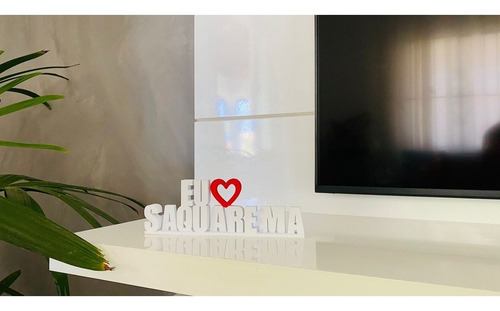 Imagem 2 de 6 de Palavra Decorativa Eu Amo Saquarema - Decoração Sala