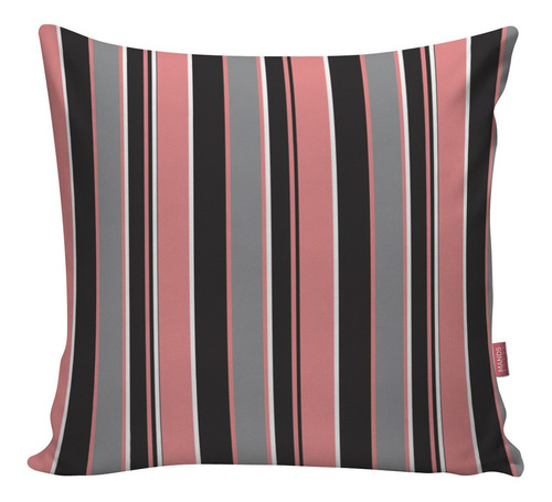Kit 02 Capa De Almofada Decoração Casa Quarto Rosa E Cinza