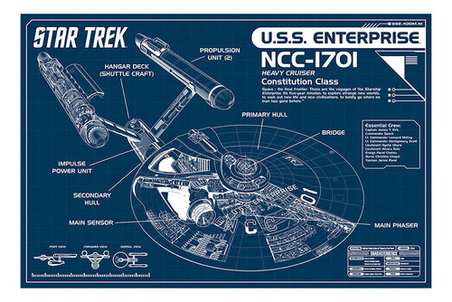 Star Trek Enterprise Ship Poster 51133 90x60 A Team Wars