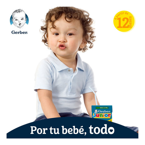 Pack X20 Jugo Gerber Junior Etapa 4 Sabor Manzana 200 Ml C/u