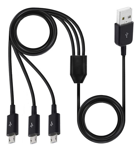 Herfair Cable Divisor Micro Usb - Cable De Carga Micro Usb 3