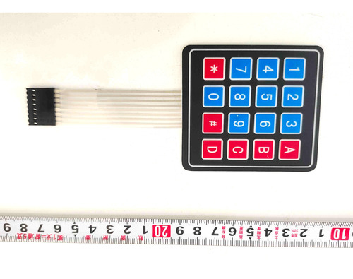 Teclado Numérico Membrana Matriz 4x4 16 Teclas For Arduino
