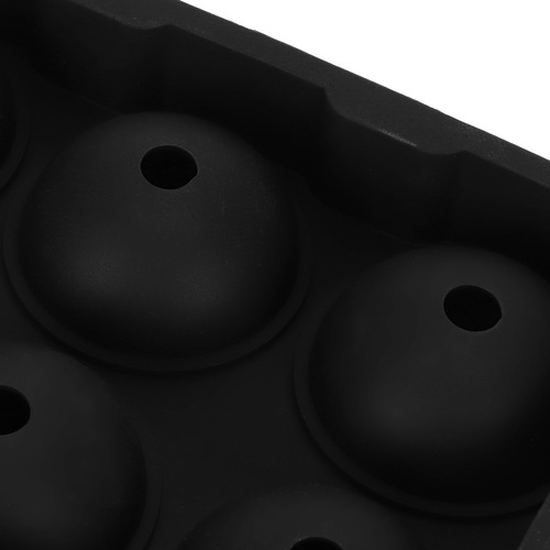 Ice Mold 6-grid Ball Maker, Bola Preta Reutilizável Para Cer
