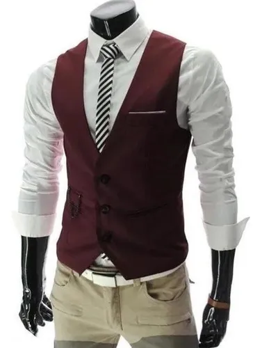 Chaleco rojo hombre de vestir sale