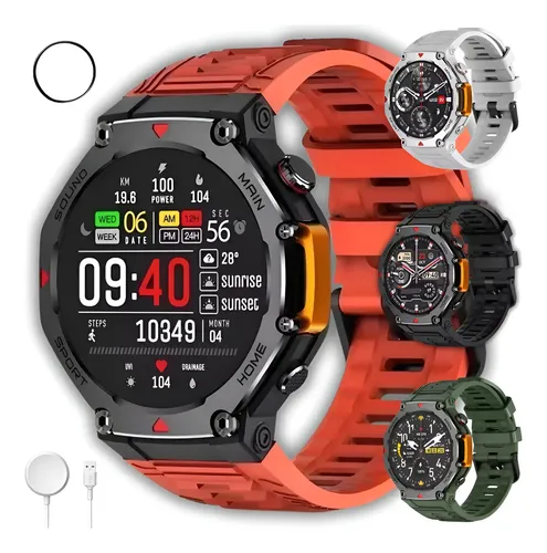 Smartwatch Mrex4 5 Atm A Prova D'água Microwear Gps Nfc 2025