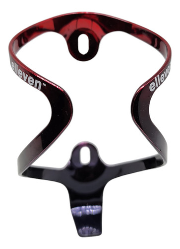 Suporte Garrafa Aluminio T6 Premium Bicolor Preto/vermelho