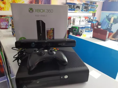 Console Xbox 360 Slim 4gb + Kinect E 1 Jogo