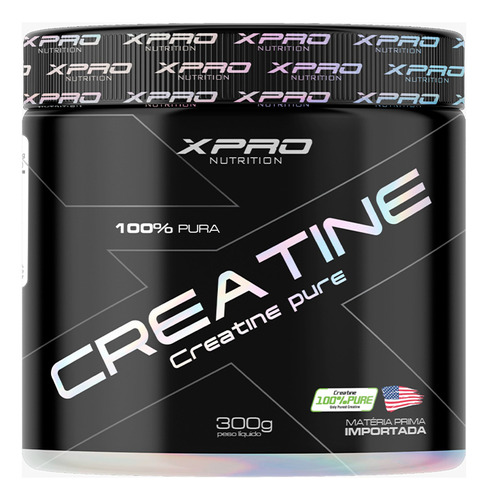 Creatina 100% Pura 300g Pura Sem Açúcar E Sem Glúten  Xpro Nutrition Sabor Sem Sabor Matéria Prima