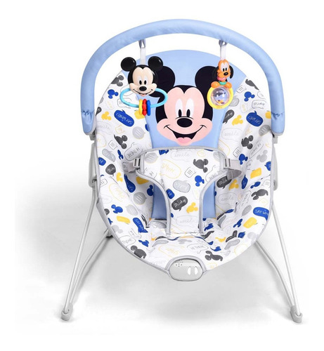 Cadeira De Descanso 0-11kg Mickey Softy Multikids Baby Bb440 Cor Azul
