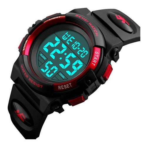 Contra Agua Niño Sports Reloj Dama Deportivo Digital Led