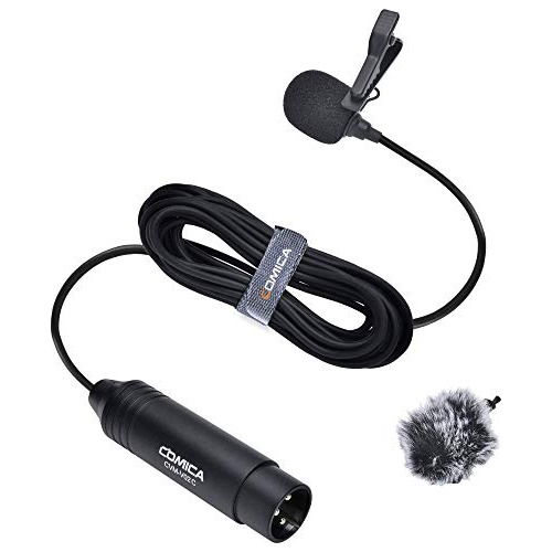 Micrófono Comica Xlr Cvm-v02c Cardioide Xlr Lavalier Con Sol