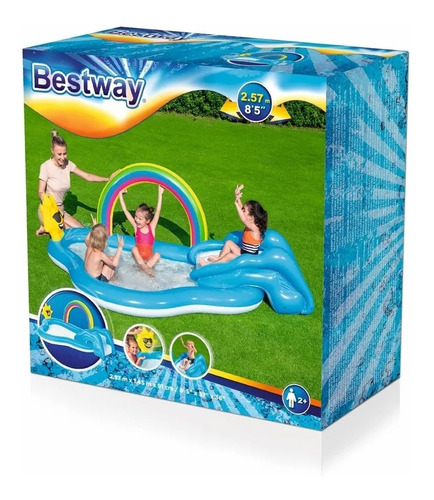 Playcenter Arcoiris Bestway Inflable 170lts 53092 2.57x1.45