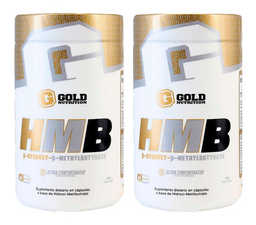 Hmb Ultra Concentrada Gold Nutrition 2un X 60 Capsulas
