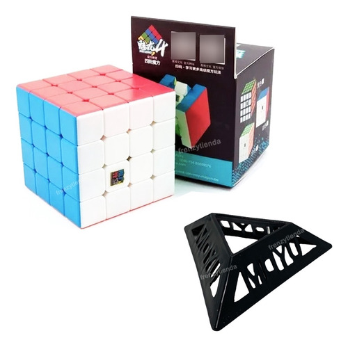 Cubo Rubik Moyu Meilong 4x4 Stickerless Magico 4x4x4 + Base