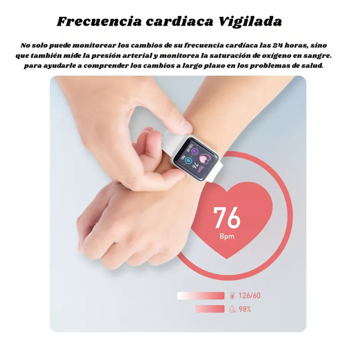 Smartwatch Reloj Inteligente Smart Band Bluetooth Bracelet Gym Running Silicona Azul Marino Deportivo