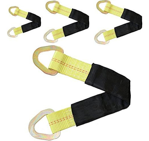 Correa De Eje De Remolque De 2 X 18 Pulgadas Con Anillo En D