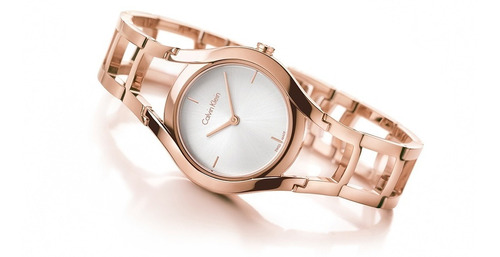 Reloj Calvin Klein Class Oro Rosé Talle M Usado 1 Vez Suiza