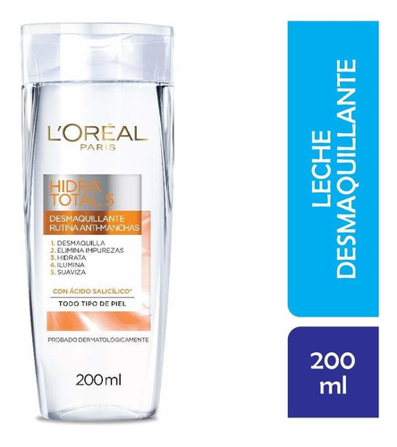 Leche Desmaquillante L'oréal Paris Hidra Total 5 Anti - Manc