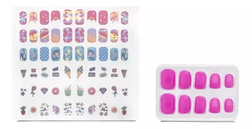 Kit Maquiagem Infantil Polibrinq Unhas Com Tatuagens MK05