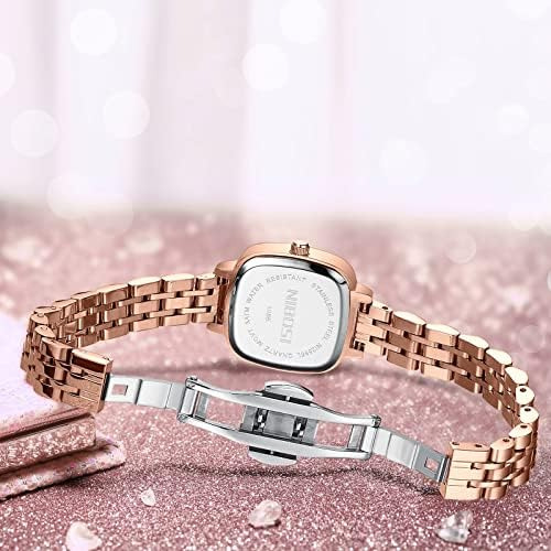 Nibosi Relojes Para Mujer Reloj Analógico Cuadrado Con Esfer