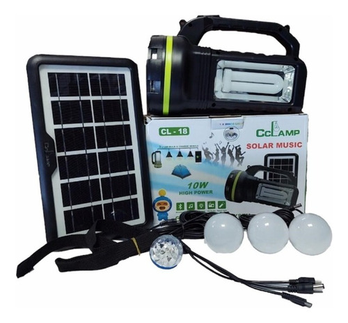 Kit Solar De Camping Radio Bluetooth